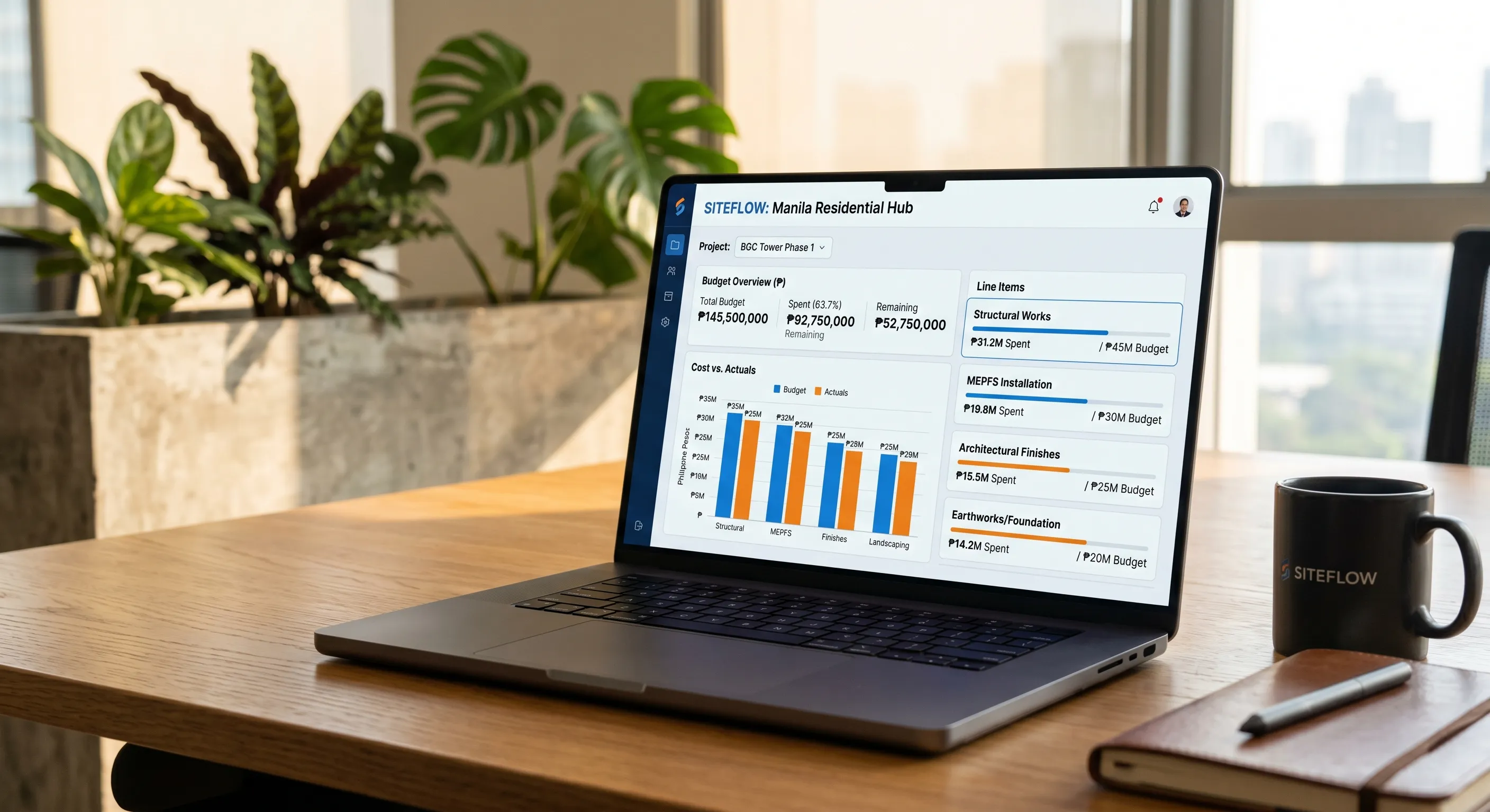 BuildMark Software Premium Dashboard View